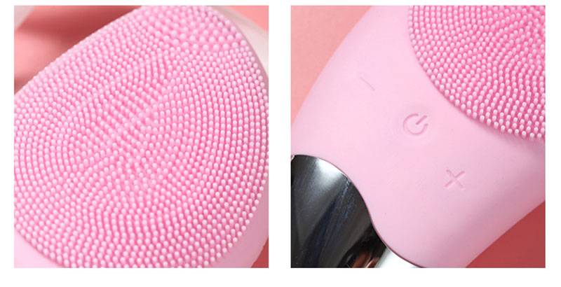 Ergonomic Electric Silicone Facial Cleansing Brush - EviqueBeauty