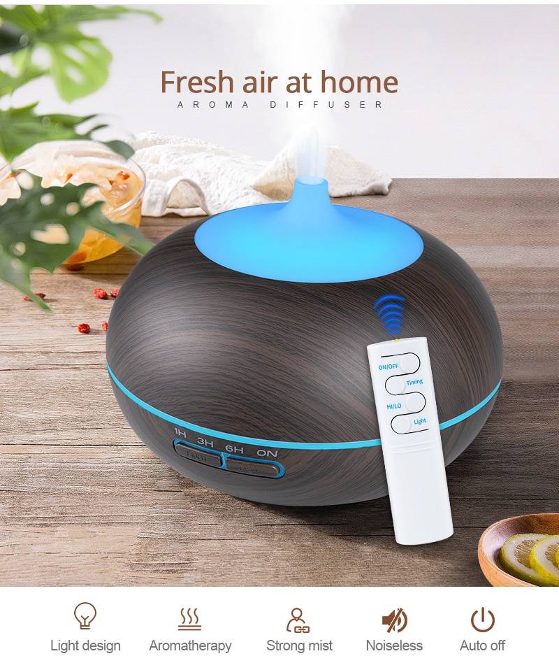 Electric USB Aroma Diffuser with Remote Control