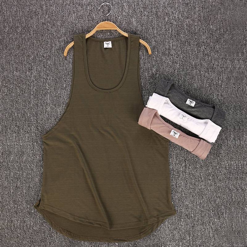 Men's Solid Color Loose Style Tank Top