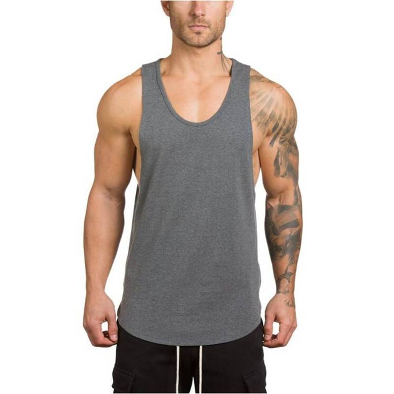Men's Solid Color Loose Style Tank Top