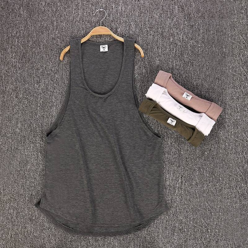 Men's Solid Color Loose Style Tank Top