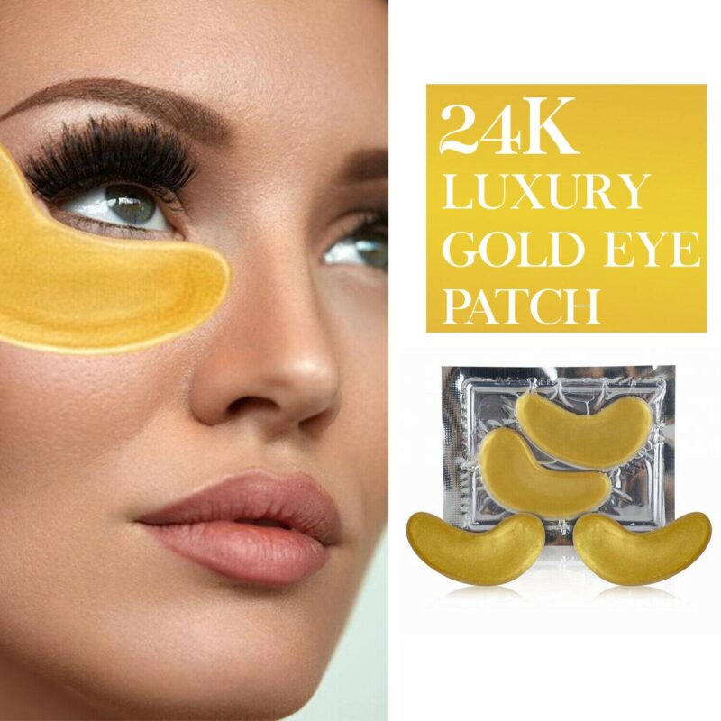 Evique x 10- 24k Gold Collagen eye mask Natural Under Eye Gel Patches – Anti-ageing Reduce Puffiness Dark Circles & Wrinkles Evique x 10- 24k Gold Collagen eye mask Natural Under Eye Gel Patches - Anti-ageing Reduce Puffiness Dark Circles & Wrinkles Anti Aging Products Beauty Organic Skincare Skin Care