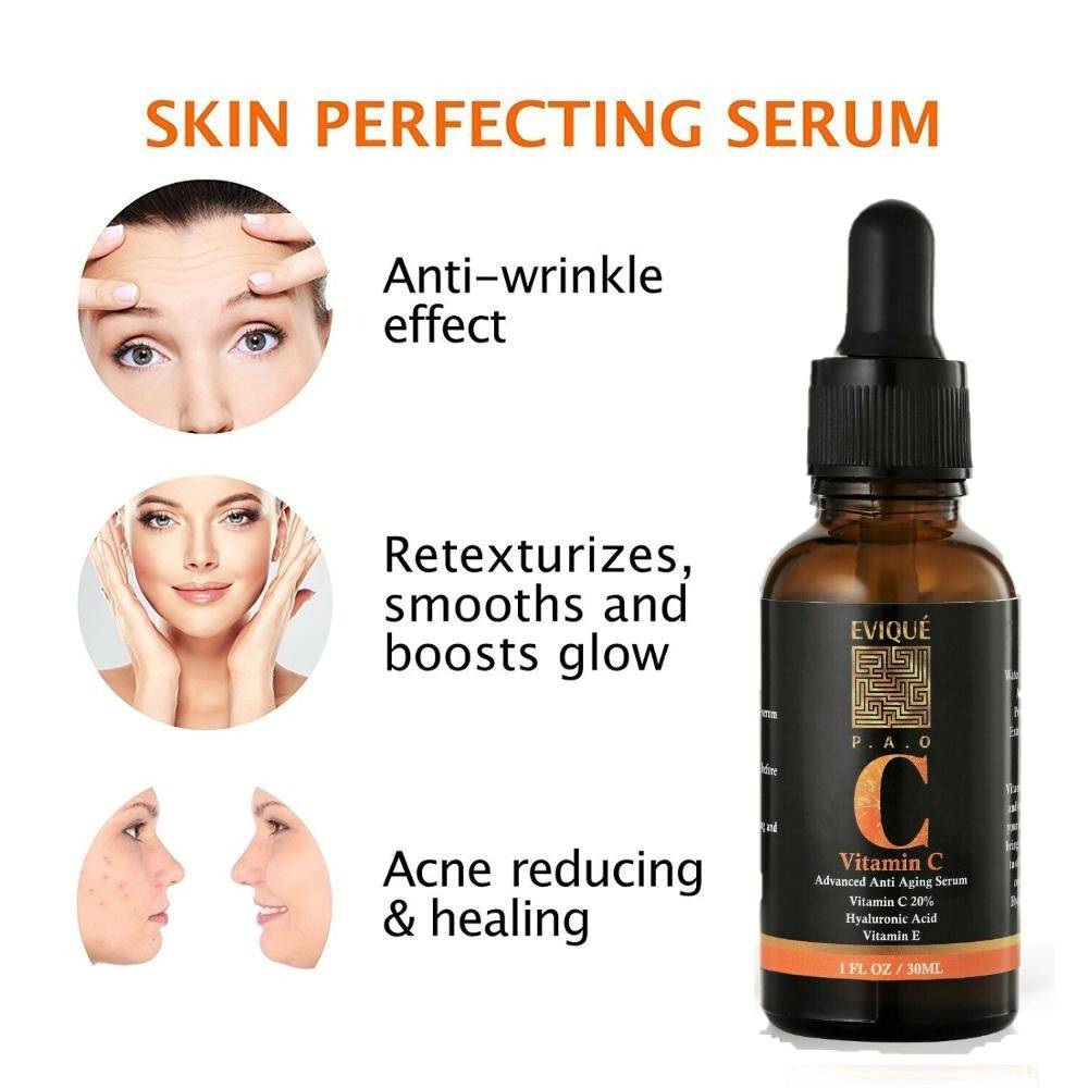 Evique Advanced Anti Aging Vitamin C20% Serum Evique Advanced Anti Aging Vitamin C20% Serum Anti Aging Products Beauty Natural Products Organic Skincare