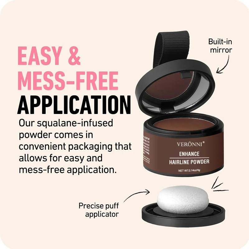 Hair Line Powder 4g Black Root Cover Up Natural Instant Waterproof Hairline Shadow Powder Hair Concealer Coverage 14 Color Hair Line Powder 4g Black Root Cover Up Natural Instant Waterproof Hairline Shadow Powder Hair Concealer Coverage 14 Color